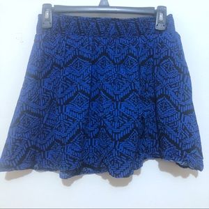 Forever21 Blue Skirt Medium 100% Rayon 100% Cotton